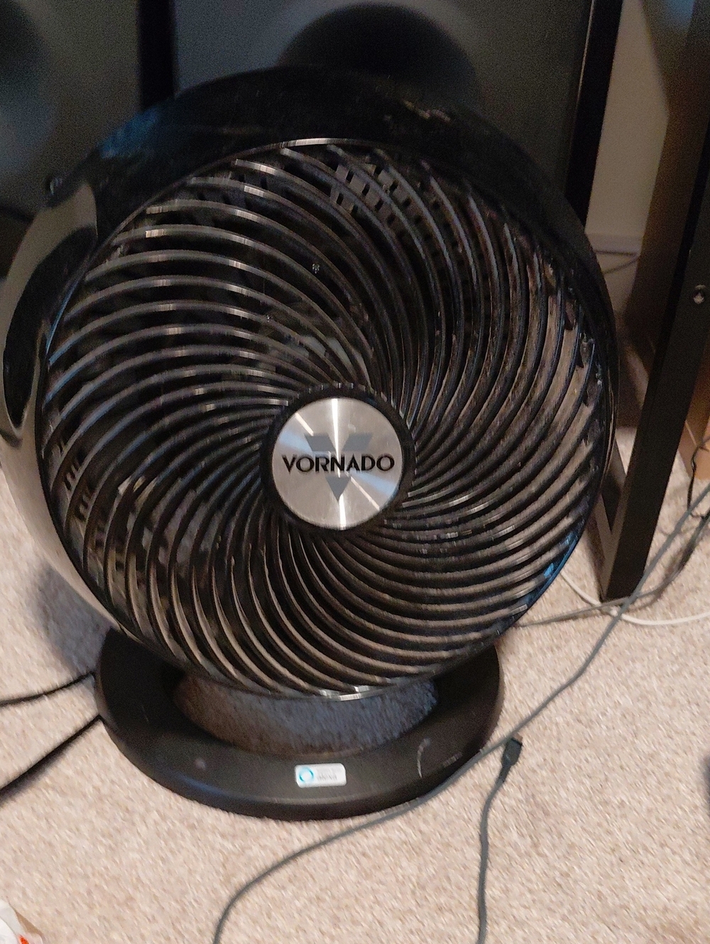 Vornado Black Circular Air Circulator Fan Smart Alexa Fan